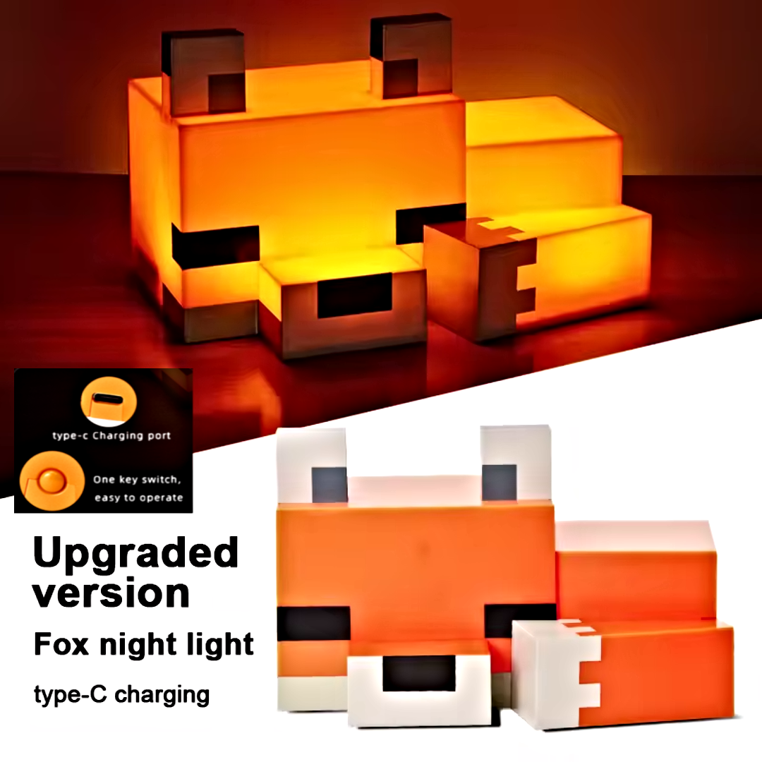 Pixel Fox Love Lamp