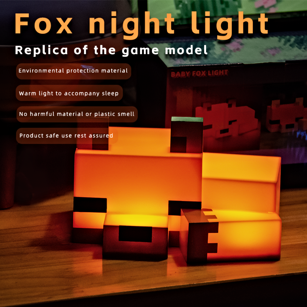 Pixel Fox Love Lamp